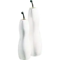 Asa selection Olie-/azijnfles Grande Waved White 1,1 L