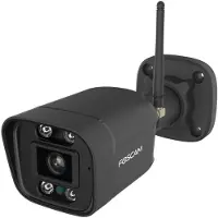 Foscam V5P WiFi bewakingscamera zwart 5MP (3072x1728), dual-band WiFi, geïntegreerde spotlight en sirene