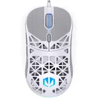 Endorfy Maus, bekabeld, LIV, Onyx White, ultralicht (54g), RGB, 12000 DPI