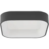 Arcchio LED-plafondlamp Aleksi, dimbaar, zwart, Keuken, metaal, Modern, LED plafondlamp
