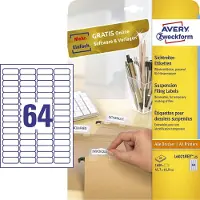 Avery L6021REV-25 printeretiket