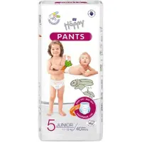 Happy Broek Maat 5 Junior 11-18 kg, Easy On Easy-Off, Sneldrogend, comfortabel, dermatologisch getest - 40 stucks