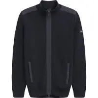 Bugatti vest donkerblauw effen met rits