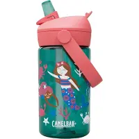 CamelBak Thrive Flip Straw Drinkfles Kids - 400 ml - Met Rietje - Waterfles - Groen (Mermaid Friends)