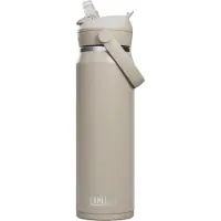 CamelBak Thrive Flip Straw Drinkfles - 750 ml - RVS - Met Rietje - Isolatie Waterfles - Beige