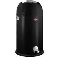 Wesco Kickmaster Prullenbak | Pedaalemmer | 33 Liter | Metaal - Zwart | Afvalemmer - Made in Germany