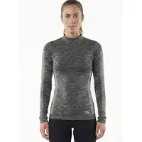 Heatkeeper Thermo ondergoed dames lange mouw - Techno - Warm Thermo shirt hoge hals - Zwart / M