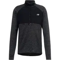 New Balance Functioneel shirt 'Athletics' zwart / zwart gemêleerd