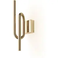 Foscarini Wandlampe , Tobia, Goud / Messing, Woonkamer, Metaal, Designer