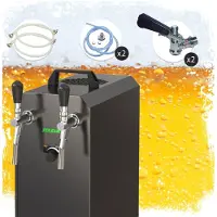 Ich-zapfe Complete set - Biertap - STREAM 50K - 2-lijns, tot 55 liter/uur - met Fustkoppeling Type D, Type G - Beertender, Thuistap, Bierkoeler