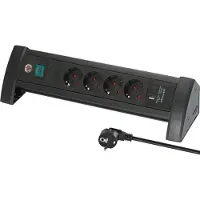 Brennenstuhl 1156250544 Premium-Office-Line PDU 4x | 1x USB-C (30W) | 1x USB-A (18W) | 1,8 meter