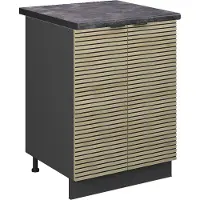 Vicco Fame-Line Keukenonderkast – 60 cm, WB Antraciet Eiken paneel