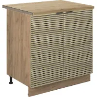Vicco Fame-Line Keukenonderkast – 80 cm met legplank, WB Eik Eiken paneel