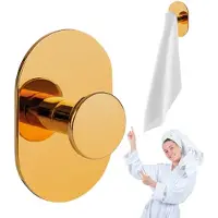 Kuchinox Laveo Miri Serie - Gouden Handdoekhouder - Zelfklevend - Enkelvoudig - Wandmontage