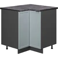 Vicco Hoekkast Fame-Line Licht blauw-grijs 80.5 cm , WB Antraciet, Model 50675