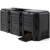 Deuba Compostbak Zwart 1200L