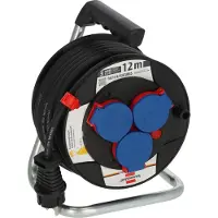 Brennenstuhl 9123020115 Kabelhaspel 12 m Zwart
