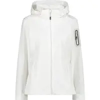 CMP Damesjas, ritssluiting, capuchon, kleur: wit/beige (05XN), maat 48
