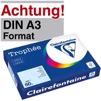 Clairefontaine Azuurblauw A3 Gekleurd papier 80 grams (500 vel)