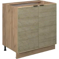 Vicco Fame-Line Keukenonderkast – 80 cm met legplank, zonder werkblad Eiken paneel