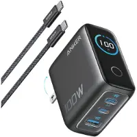 Anker Oplader 3 Usb Poorten 100W Power Delivery 3.1 Zwart