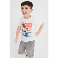s.Oliver T-shirt wit Jongens Katoen Ronde hals Printopdruk - maat 116/122