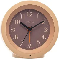 Nextime Wekker voor op het nachtkastje, 10,5x3,6 cm, geruisloos, met verlichte cijfers, design