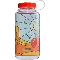 Nalgene - Wide-Mouth Bottle - drinkfles - waterfles - 1000ml Clear Stained Desert Sustain - BPA free