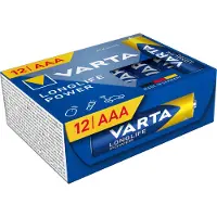 Varta Batterijen LONGLIFE Power AAA 1250 mAh Alkaline 12 Stuks