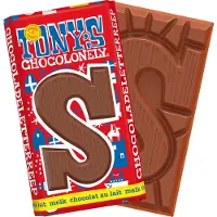 Tony's Chocolonely - Chocoladeletter - Melk - Sinterklaas - Schoencadeautjes - Sint Cadeau - 180 Gram - Fairtrade Belgische Chocola
