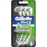 Gillette Blue3 Sensitive - 6 stuks - Wegwerpmesjes