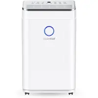 Bloomfold Luchtontvochtiger - 25L per Dag - Incl. Was-droog Functie - Geschikt voor Woonkamer, Slaapkamer, Kelder & Badkamer - Dehumidifier - Wit