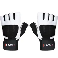 HMS RST04 - Fitnesshandschoenen - Wit-Zwart - XX-Large - Leer