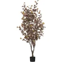 Mica Decorations Eucalyptus Kunstplant in Bloempot - H180 x Ø80 cm - Brons