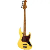 JET Guitars JJB-300 Vintage Yellow elektrische basgitaar, geel