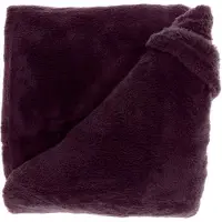 Unique living plaid justin 150x200cm dark purple