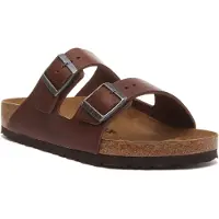 Birkenstock Arizona Heren Slippers Vintage Wood Roast Regular-fit | Bruin | Leer | Maat 39
