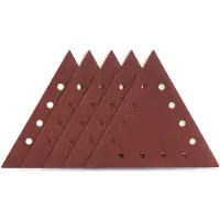 Graphite Serie - Driehoekig Klittenband Schuurpapier - K80 - 5 stuks - Voor Topex 59G264