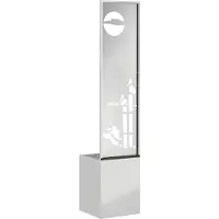 vidaXL Tuin Privacy Scherm Fretwerk Zilver 32 x 32 x 150 cm