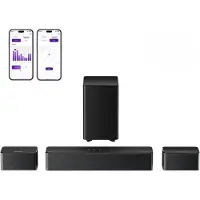 Ultimea Poseidon M4T 5.1 kanaal - Dolby Atmos - Soundbar voor Tv - Soundbars - Zwart