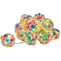 Konstsmide Lichtketting 3D Diamant | 10 Lichtpunten warmwit 1,5m | Batterij 6u timer | Binnen/Buiten IP44 | Spacing 15cm