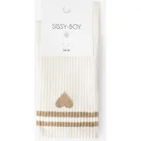 Sissy-Boy Witte sokken met hartje | Maat: 39-41