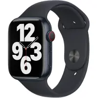 Apple Watch 42/44/45 mm Siliconen Horlogeband Sport Middernacht - M/L