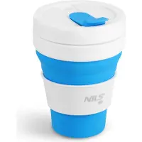 Nils Camp Opvouwbare Siliconen Drinkbeker 475 ml - Ideaal voor School & Reizen