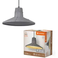 Ledvance Plafondlamp, hanglamp, decoratief, betonlook, Sala, donkergrijs, E27