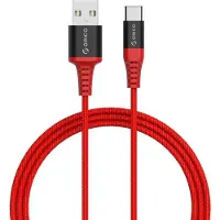 ORICO USB-C naar USB-A supersterke aramid fiber kabel - tot 3A / rood - 1 meter
