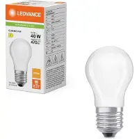 Ledvance LED Classic P45 Filament Lamp E27 - 3.4W 470lm 2700K 230V - Mat Glas - Ø45mm - Geschikt voor Keukenlampen, Plafondlampen & Bureaulampen