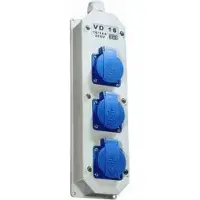 Hateha VD16 3-Weg Stroomverdeeldoos 16A 230V IP44 - 12.112.000