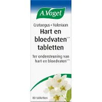 A.Vogel Crataegus + Valeriaan tabletten - Bevat Valeriaan: ondersteunt het hart - 80 st
