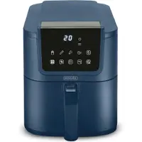 Bourgini Slimfit Airfryer XL Blauw - Heteluchtfriteuse - 5 liter - 1500W - PFAS vrij